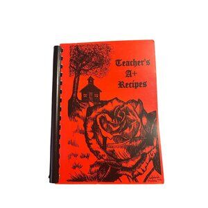 Teachers A+ Recipes Spiral Bound Notebook Of Favorite Recipes